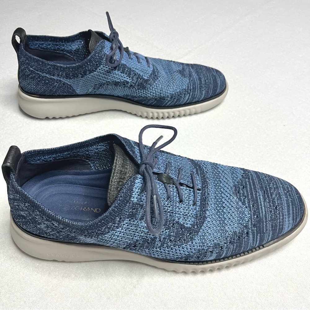COLE HAAN men’s Grand.OS blue/navy wingtips sneakers